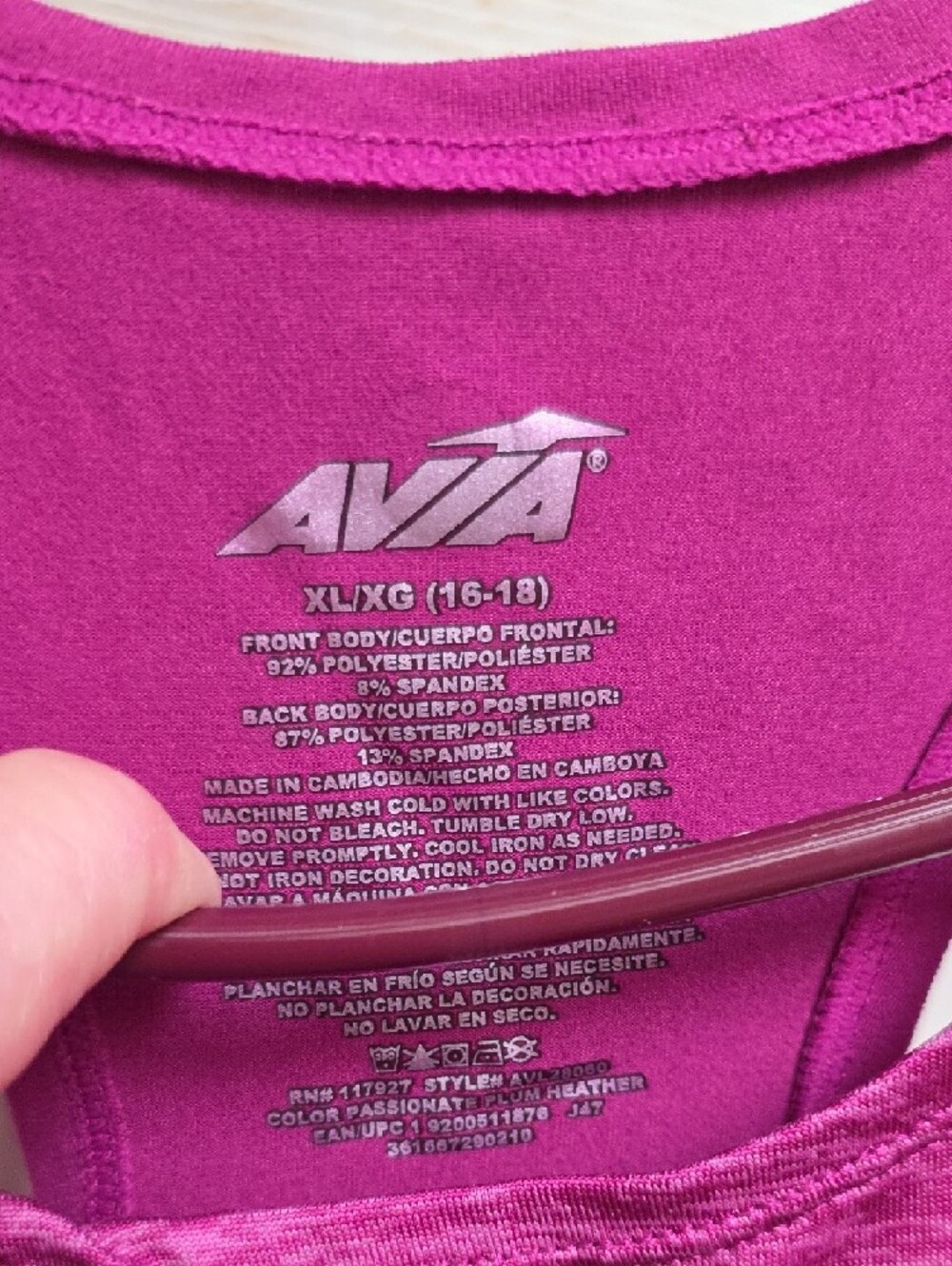 Avia Fuchsia Racerback Tank Top - Picture 2 of 11